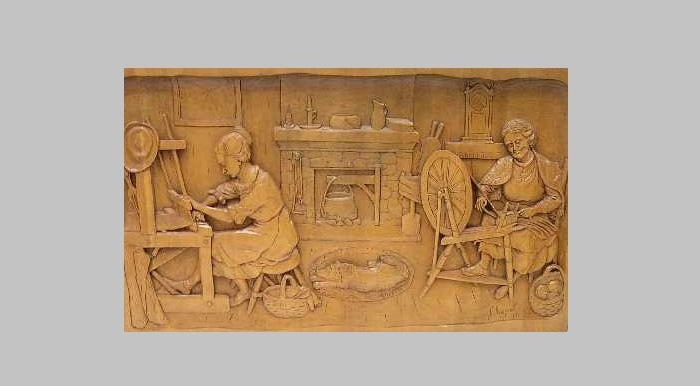 Sculpture de J.J. Bourgault, 1970. Donateur : La Celanese de Coaticook.